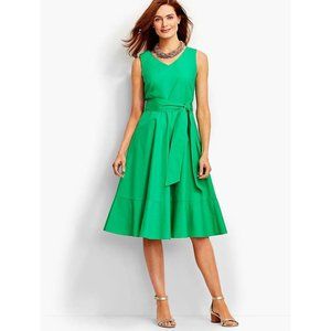 NWT Talbots Flounce Fit & Flare Midi Dress 14P
